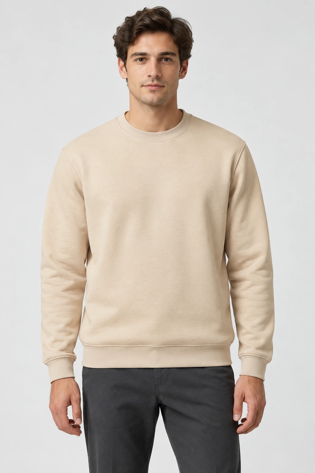 COTTON-POLYESTER BLEND FRENCH TERRY